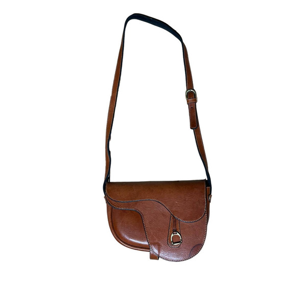 Marie Antoniette Genuine Leather Purse/Crossbody. Brown. Made in Argentina. - Picture 1 of 10